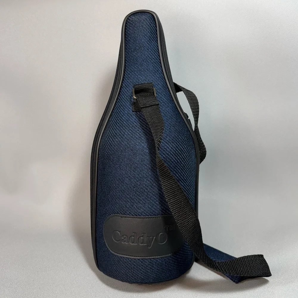 CaddyO Wine Bottle Carrier Carrying Bag with Adjustable Strap